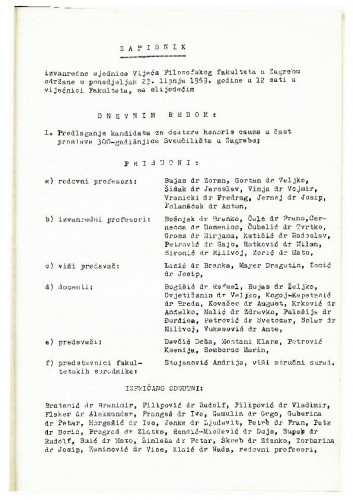 1. izvanredna sjednica 1968.-1969.
