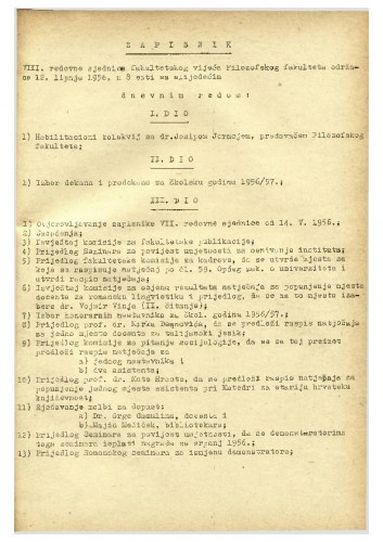 8. redovna sjednica 1955.-1956.