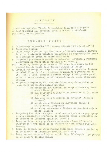 4. redovna sjednica 1967.-1968.