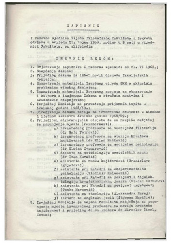 1. redovna sjednica 1968.-1969.